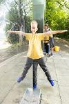 School children at Riverside Routes x Tyne Derwent Way project 