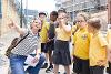 School children at Riverside Routes x Tyne Derwent Way project 